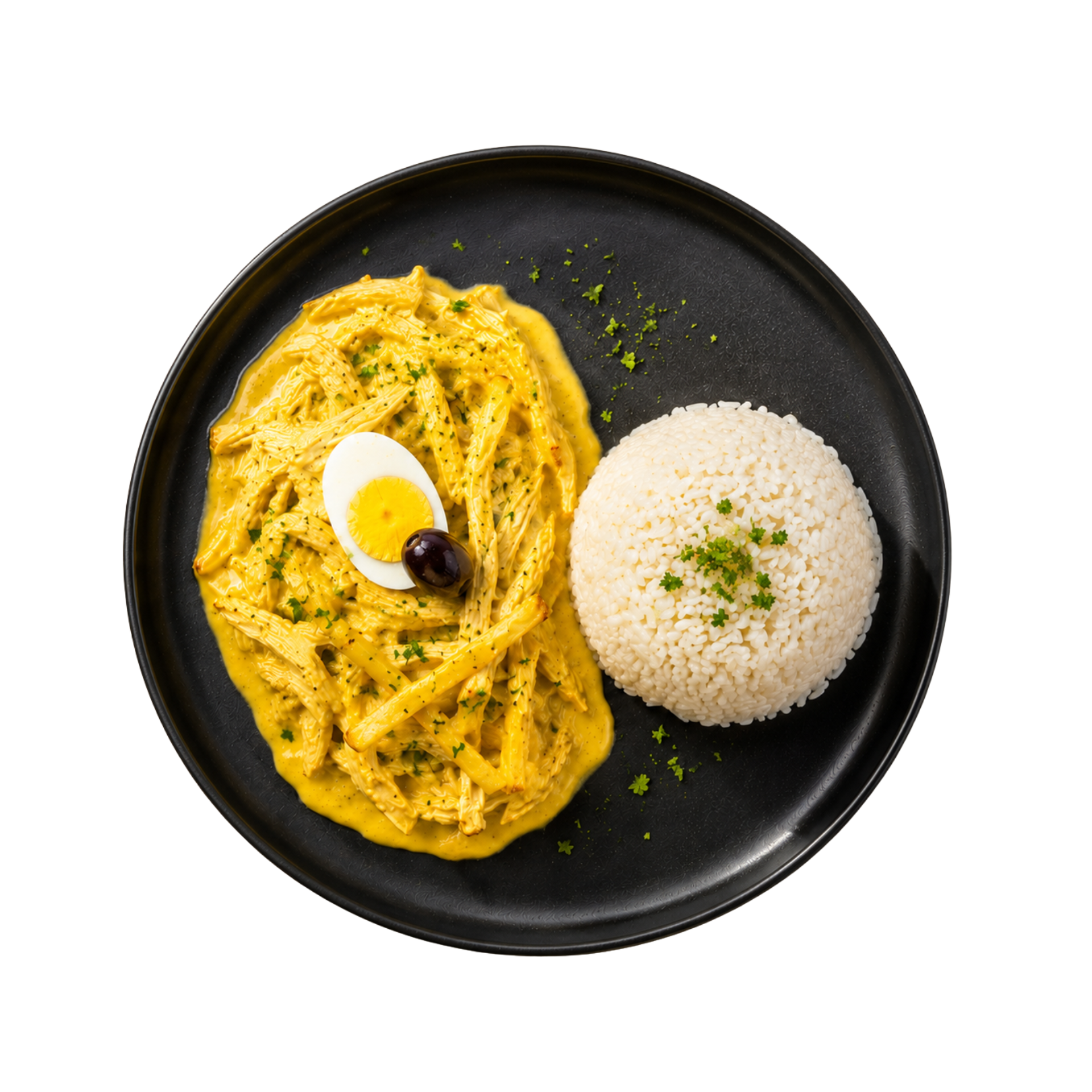 Ají de Gallina Hook + Arroz Premium (Hook Creamy Peruvian Chicken Chili + Premium Rice)