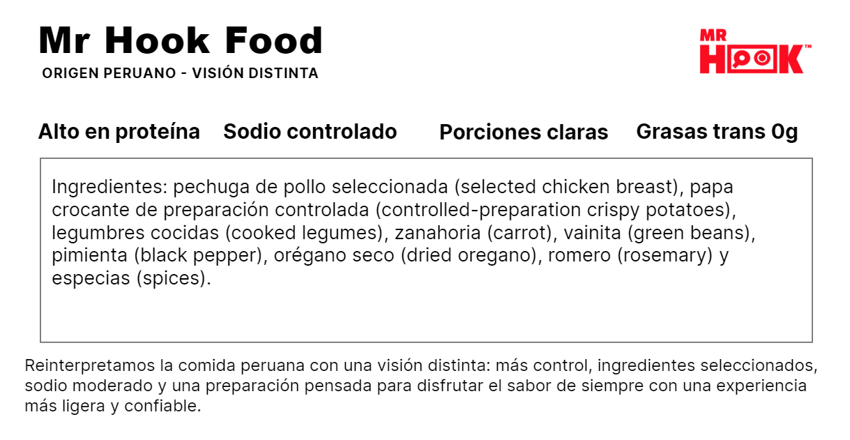 Pollo Grill Hook + Papas y Legumbres (Hook Grilled Chicken + Potatoes and Legumes) #5