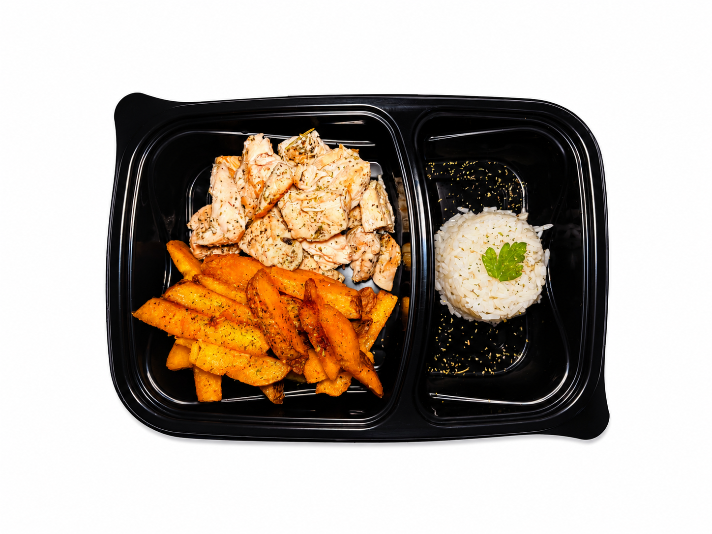 Pollo Grill Hook + Papas y Legumbres (Hook Grilled Chicken + Potatoes and Legumes)