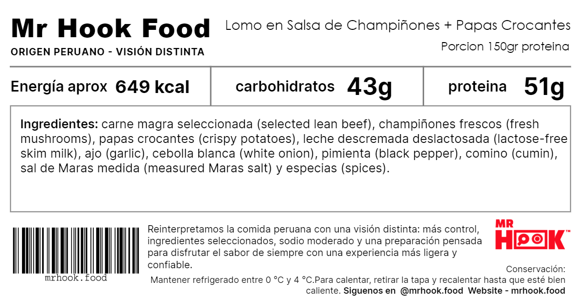 Lomo en Salsa de Champiñones + Papas Crocantes (Lean Beef in Creamy Mushroom Sauce + Crispy Potatoes) #3