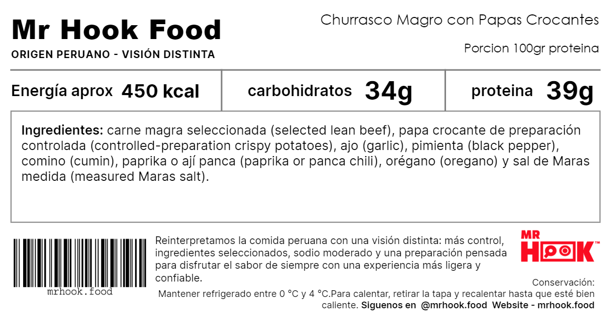 Churrasco Magro con Papas Crocantes (Lean Beef Steak with Crispy Potatoes)